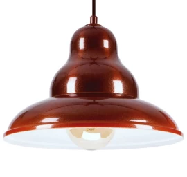Bulma 1 Pakabinamas šviestuvas - Industrinis, Metalinis, Kaštoninis 1xe27