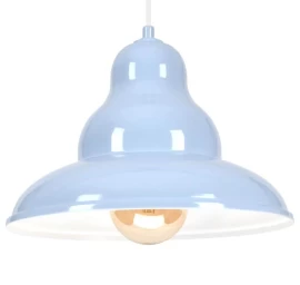 Bulma 1 Pakabinamas šviestuvas - Industrinis, Metalinis, Mėlynas 1xe27