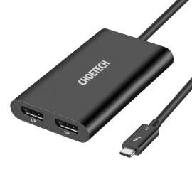 C Tipo thunderbolt 3 Usb Jungties thunderbolt 3 Adapterio Daliklis, Juodas