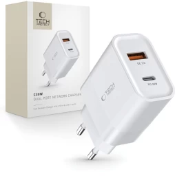 C30w Usb-c Usb-a Tinklo įkroviklis 30 W - Baltas