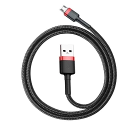 Cable Baseus cafule CAMKLF-C91 (USB M - Micro USB M; 2m; black and red color)