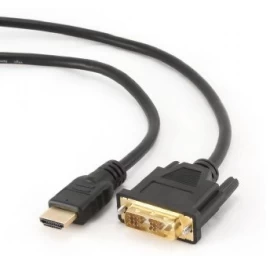 Cable GEMBIRD CC-HDMI-DVI-6 (HDMI M - DVI-D M; 1,8m; black color)