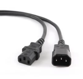 Cable GEMBIRD PC-189 (C13 / IEC C13 / IEC 320 C13 - C14 ; 1,8m; black color)