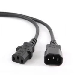 Cable GEMBIRD PC-189-VDE (C13 / IEC C13 / IEC 320 C13 - C14 ; 1,8m; black color)