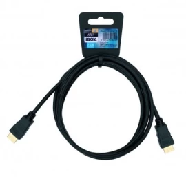 Cable IBOX FULLHD HD01 1,5M 1.4V 13C+1 ITVFHD0115 (HDMI M - HDMI M; 1,5m; black color)