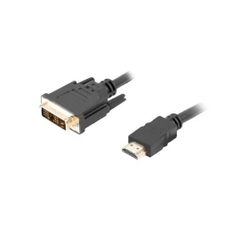 Cable Lanberg CA-HDDV-10CC-0018-BK (HDMI M - DVI-D (18+1) M; 1,8m; black color)