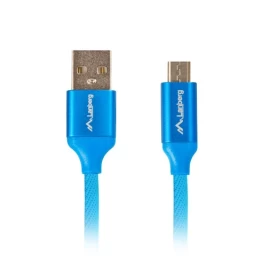 Cable Lanberg Premium CA-USBM-20CU-0010-BL (USB 2.0 - Micro USB type B ; 1m; blue color) Cable Lanberg Premium CA-USBM-20CU-0010-BL (USB 2.0 - Micro USB type B ; 1m; blue color)