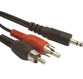 Cable Minijack 3.5mm 2x  RCA M/M 5m
