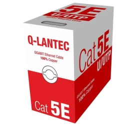 Cable network A-LAN drut, 100 miedź KIU5PVC305NC (U/UTP; 305m; 5e; gray color)