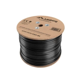 Cable network external Lanberg LCU5-21CU-0305-BK (U/UTP; 305m; 5e; black color)