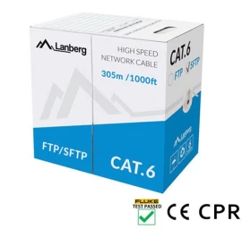 Cable network Lanberg LCS6-11CU-0305-S (S/FTP; 305m; 6; gray color)