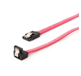 Cable SATA DATA III     metal clips angled 50cm