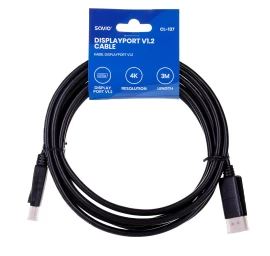 Cable SAVIO CL-137 (DisplayPort M - DisplayPort M; 3m; black color)