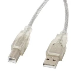 Cable USB 2.0 AM-BM     3M Ferryt transparent