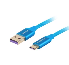 Cable USB CM - AM       2.0 1m blue