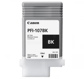 Canon PFI-107BK (6705B001) Rašalinė kasetė, Juoda
