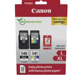 Canon PG-540L/CL-541XL (5224B012) Photo value pack Rašalinių kasečių komplektas, BK/CMY