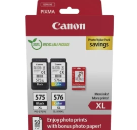 Canon PG-575XL/CL-576XL (5437C006) Photo value pack Rašalinių kasečių komplektas, BK/CMY