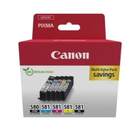 Canon PGI-580/CLI-581 (2078C007) Rašalinių kasečių komplektas, PGBK/BK/C/M/Y