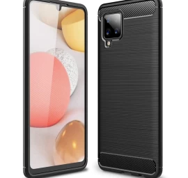 Carbon Case Lankstus Dėklas Samsung Galaxy A42 5g Juodas
