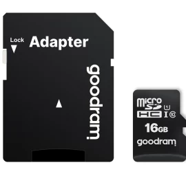 Card memory GoodRam M1AA-0160R12 (16GB; Class 10, Class U1; Adapter, Memory card)