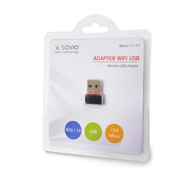 Card WiFi SAVIO CL-43 (USB 2.0)