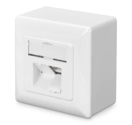CAT 6 modular wall outle t shielded 2x RJ45 LSA