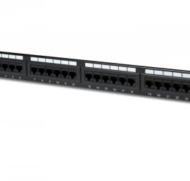 CAT5e patch panel unshie lded 24-port RJ45 LSA 1