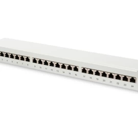 CAT6 patch panel shielde d 24-port RJ45 LSA 1U