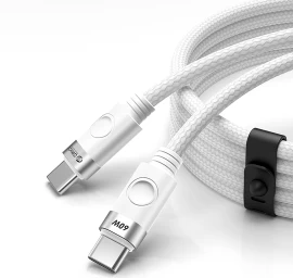 Cdx 60w 3a Power Delivery Usb-c Kabelis 1 M - Baltas
