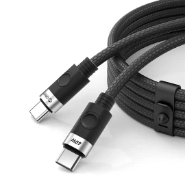 Cdx 60w 3a Power Delivery Usb-c Kabelis 1 M - Juodas