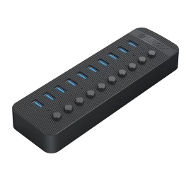 Centratorius Ct2u3-10ab Su 10x Usb-a Jungikliais - Juodas