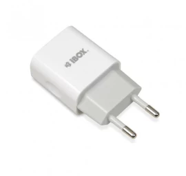 Charger mains IBOX C-35 1A WHITE ILUC35W (USB; white color)