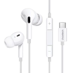 Choetech Oc-a011 Usb-c 1,2 M Ilgio Ausinės į Ausis - Baltos Spalvos