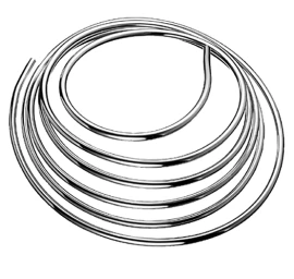 Chromuotas vamzdelis Schell DN10 5 metrai