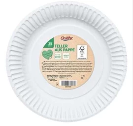 cleanpac, Apvalios Lėkštės, 6 Vnt. (vokietijos Produktai).
