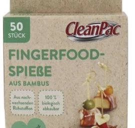Cleanpac, Bambukiniai Iešmeliai šašlykams 7 Cm, 50 Vienetų (vokietijos Produktai).