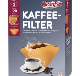 cleanpac, Kavos Filtras, 2 Dydžio, 120 Vienetų (vokietijos Produktai).