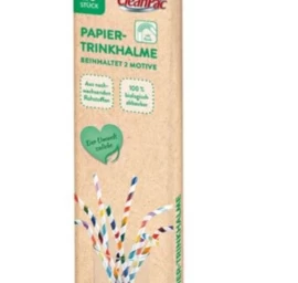 cleanpac, Popieriniai šiaudeliai Su Užlenkimais, 20 Vienetų (vokiečių Produktas).