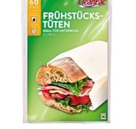 Cleanpac, Pusryčių Maišeliai M, 60 Vienetų (vokiečių Produktas).