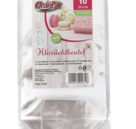 Cleanpac, Skaidrūs Maišeliai, 11x19 Cm, 10 Vienetų (vokietijos Produktai).