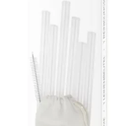 Cleanpac, Stikliniai šiaudeliai, 6 Vnt. + šepetėlis (vokietijos Produktas).