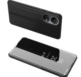 clear View Dėklas honor X7 / honor Play 30 Plus Apverčiamasis Dangtelis, Juodas