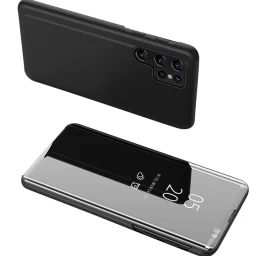 clear View Dėklas samsung S24 Su Atlenkiamuoju Dangteliu - Juodas