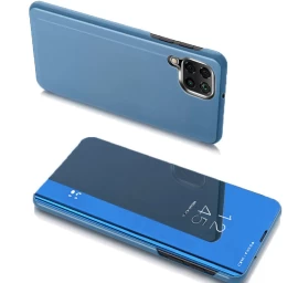 clear View Dėklas Su Atlenkiamu Dangteliu samsung Galaxy A22 4g Mėlynas