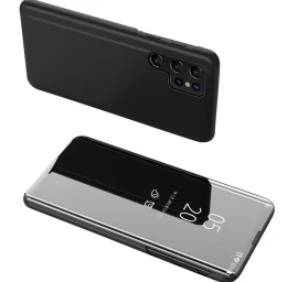 clear View Dėklas xiaomi Poco C65 / Redmi 13c Su Atverčiamu Dangteliu - Juodas