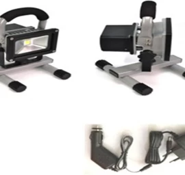 COB LED lempa akumuliatorinė, 10W, 900 Lumenų, pasukama, su stovu (SK4014)