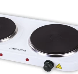 Cooker electric Esperanza YELLOWSTONE EKH007W (Electric cooktop; 2 fields; 1000W, 1500W; white color)