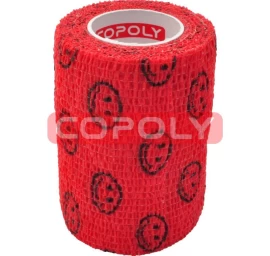 COPOLY tvarstis gyvūnų žaizdoms raudonas su šypsenėlėmis 10x450cm 12vnt