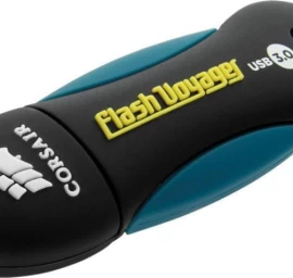 Corsair Flash Voyager (64 Gb /usb 3.0 / Juoda/mėlyna )